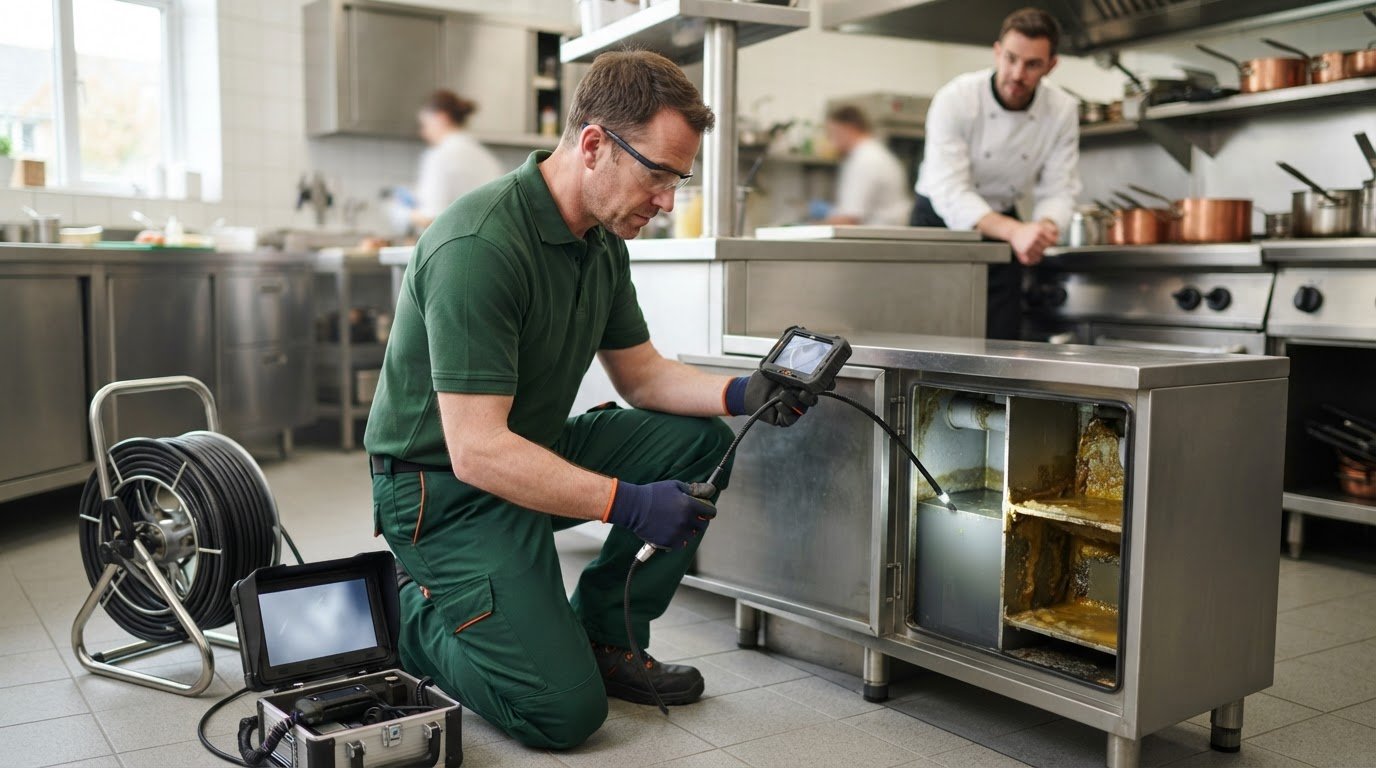 Commercial Kitchen Drain Maintenance and Inspections in Kildare