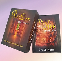 Past Life Oracle Cards deck and guide book