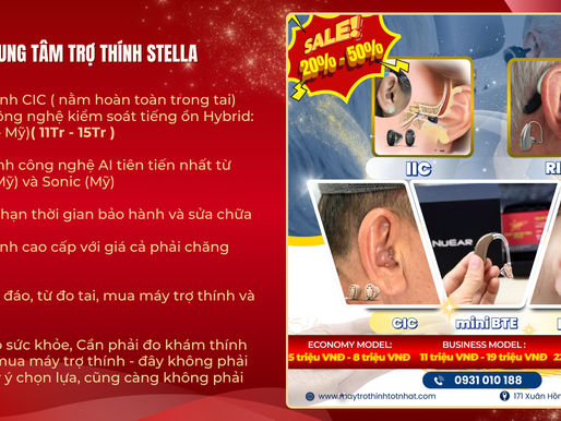 Ra Mắt Máy Trợ Thính Sonic A1, Z1.20 (CIC/IIC) – Trải Nghiệm Ngay Tại Stella