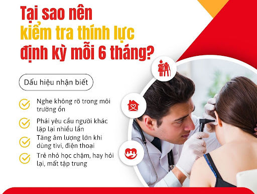 Tại sao nên kiểm tra thính lực định kỳ mỗi 6 tháng?