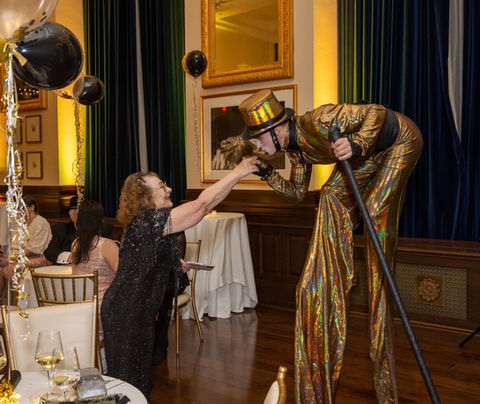 vintage stilt walker NYC