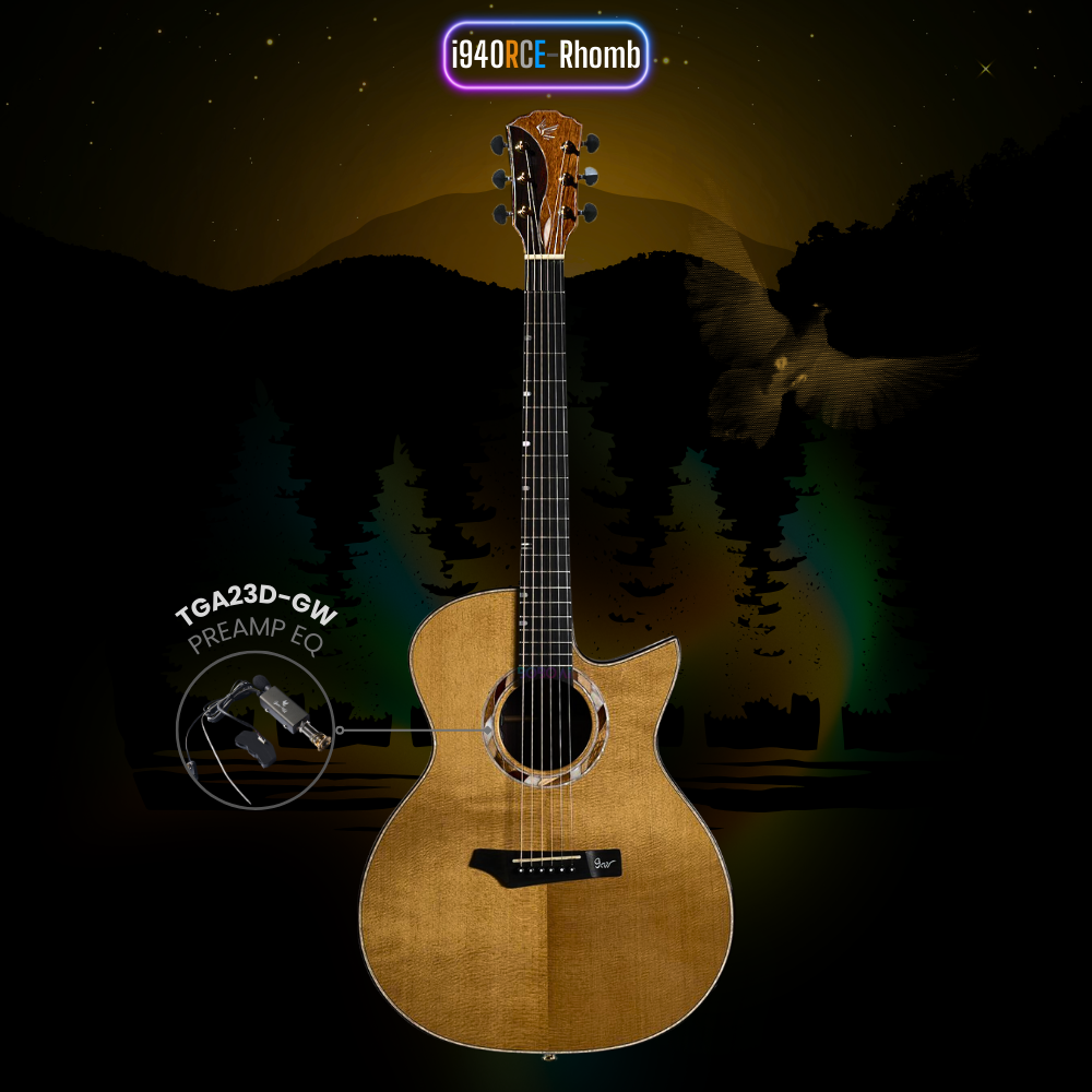 i940RCE-RHOMB (40") Gopherwood Acoustic Guitar