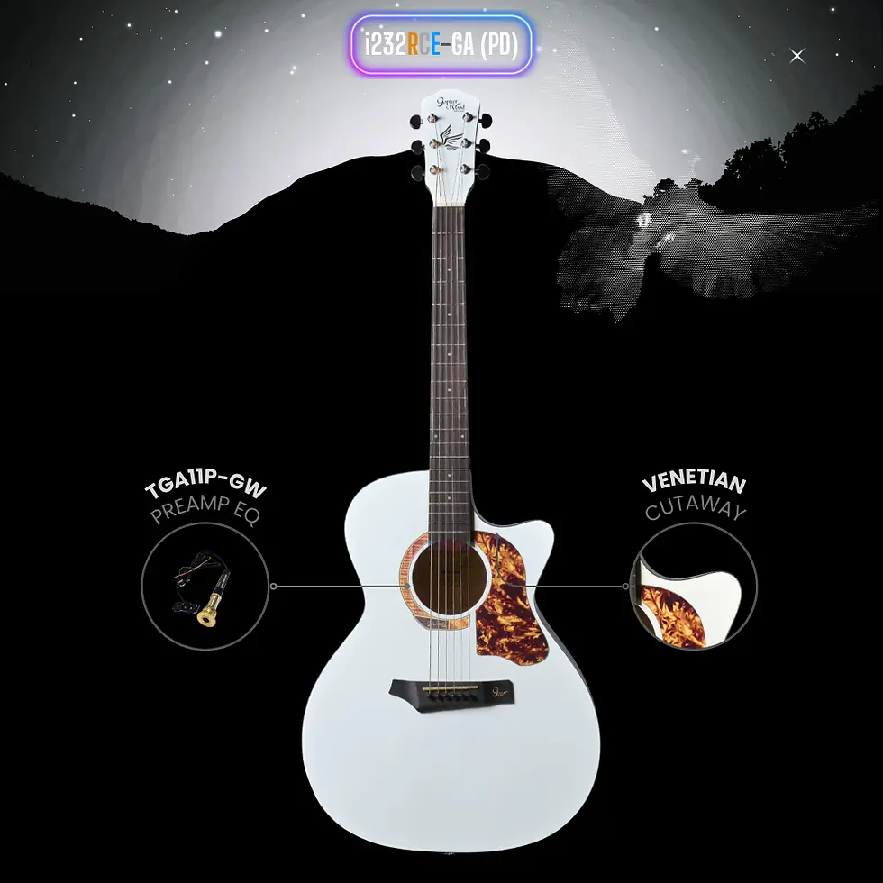 Thumbnail: i232RC-GA (PD) 40" Gopherwood Acoustic Guitar | Grand Auditorium Cutaway