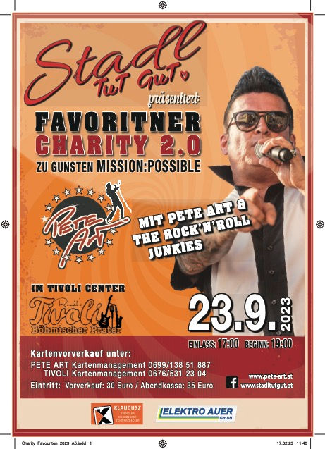 Pete Art Benefiz Veranstaltung