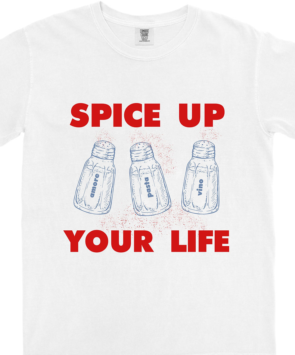 Thumbnail: spice up your life food pun graphic t-shirt