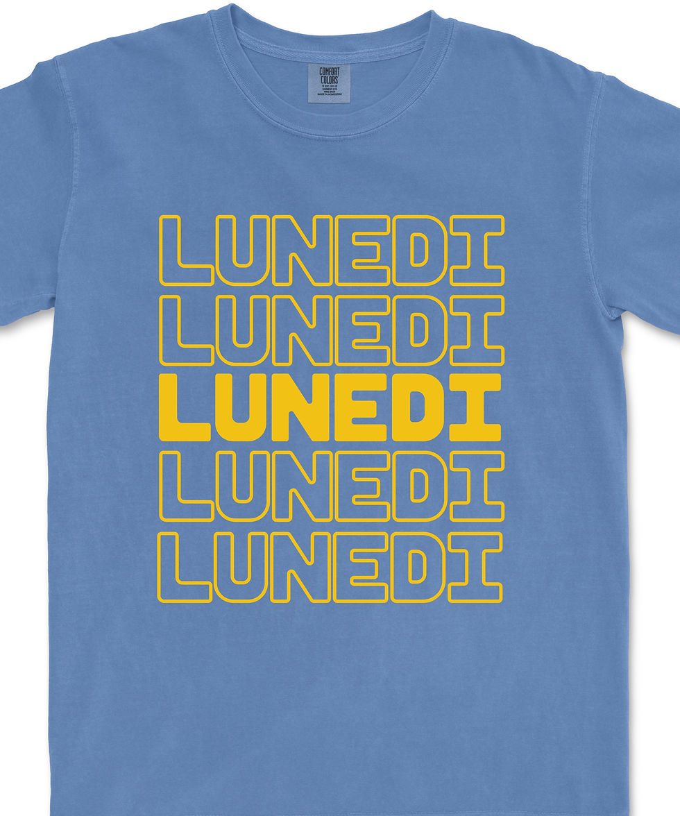 Thumbnail: lunedi day of the week italian t-shirt