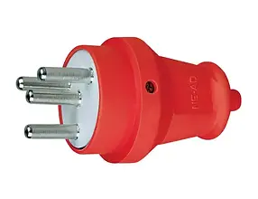 TS TFK 1005 F
Three Phase Plug 3×25 A – Red