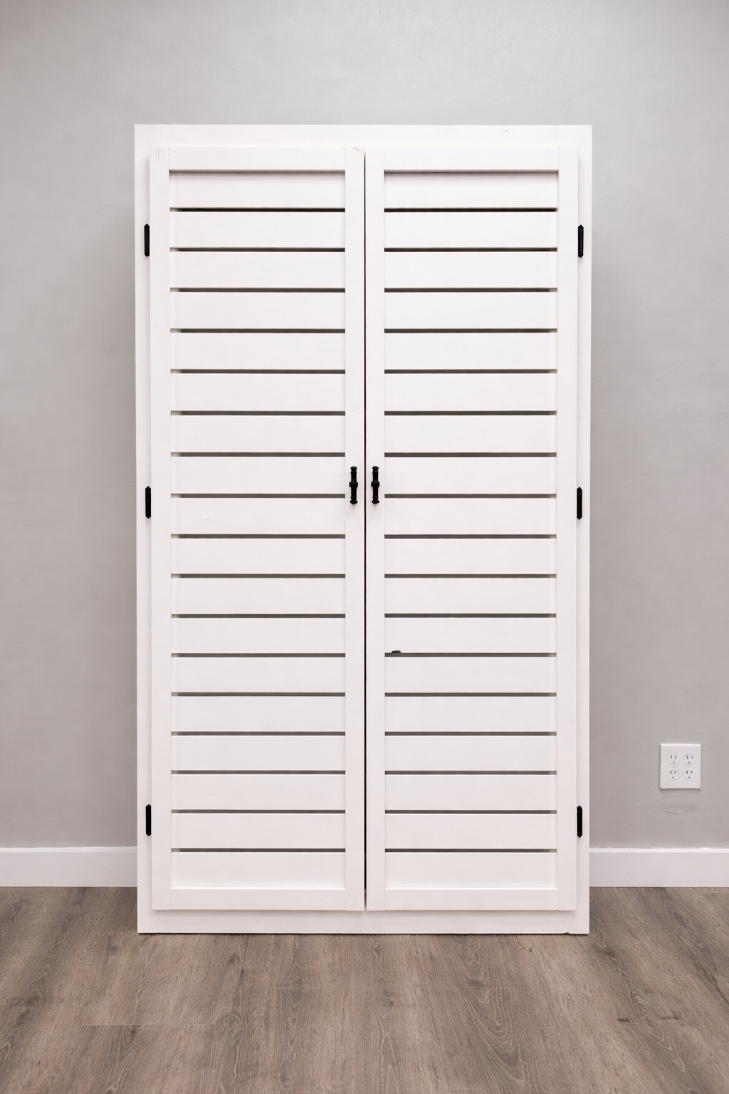 Louvered Storage Shelf to Cabinet Conversion Kit