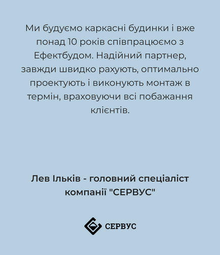 Відгук компанії Сервус