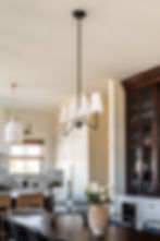 The dining room of a new build interior design project in Columbus, Ohio by Hackett House Studio