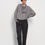 Thumbnail: Oblique draped turtleneck top