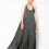 Thumbnail: Spaghetti cross strap maxi ruffled dress