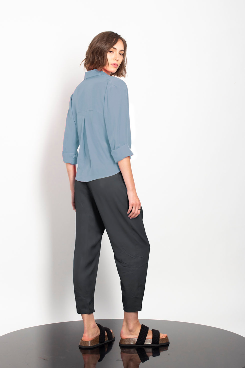 Thumbnail: Pleated croped pants