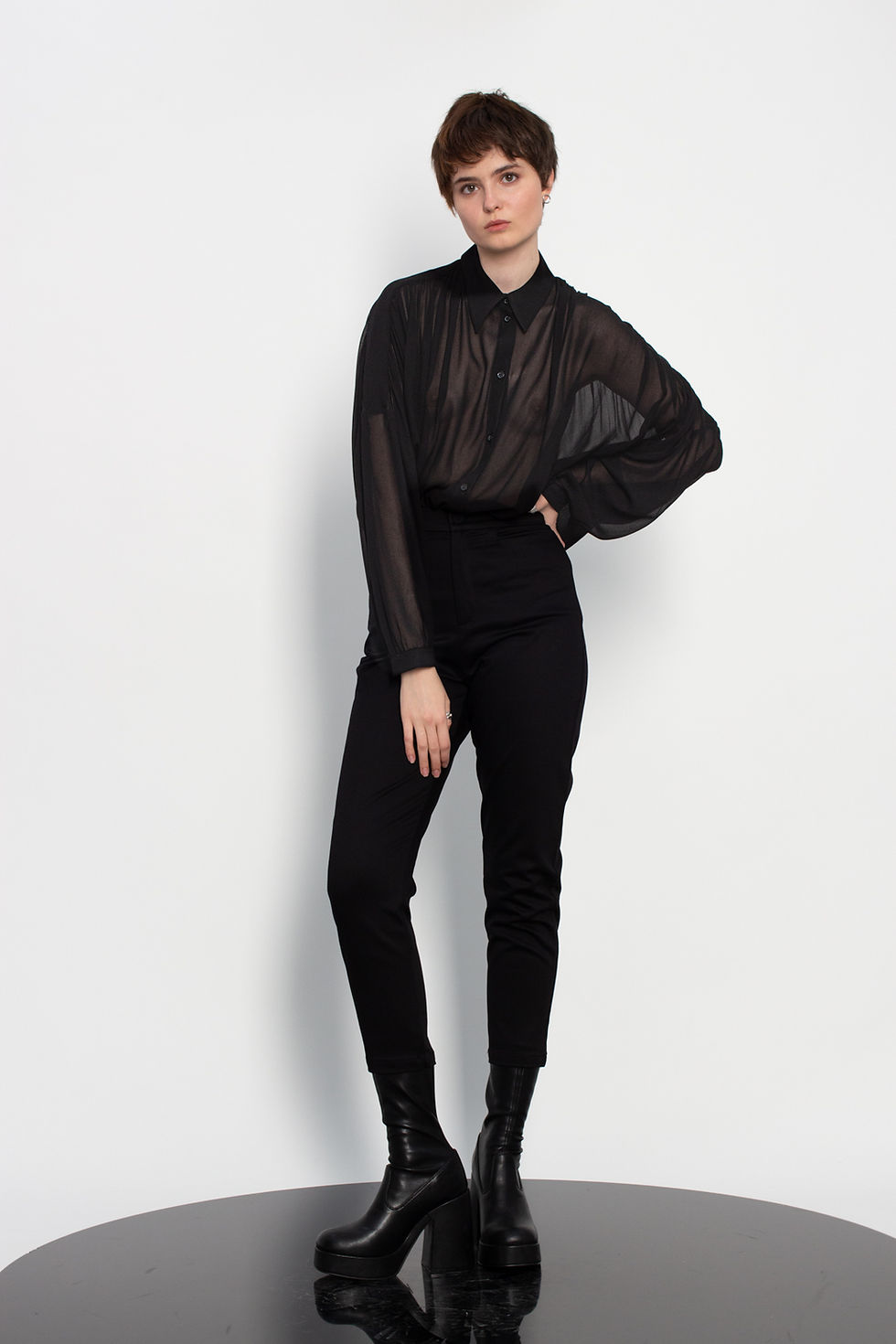 Thumbnail: Batwing gathered shirt