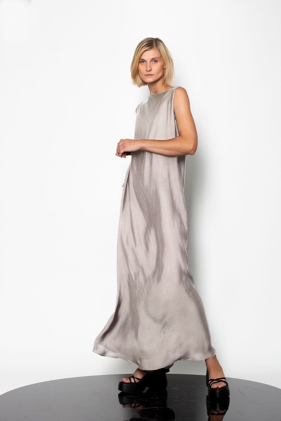 Thumbnail: Oversize bateau neck maxi dress