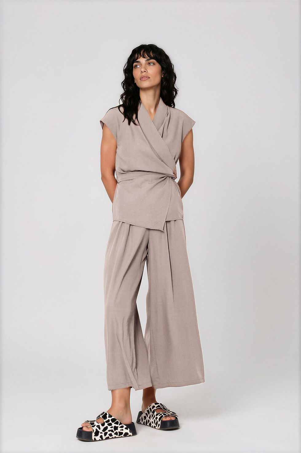 Thumbnail: Cross Front Sleevless top