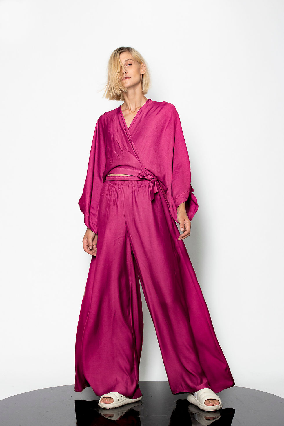 Thumbnail: Satin palazzo pants