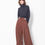 Thumbnail: Pleated Detail Pants with Striped Side Elastic