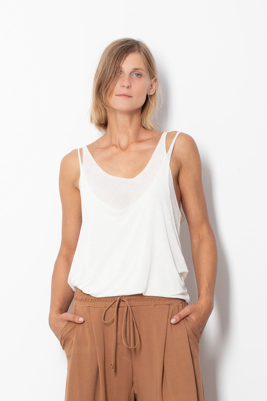 Layered Look Viscose Top