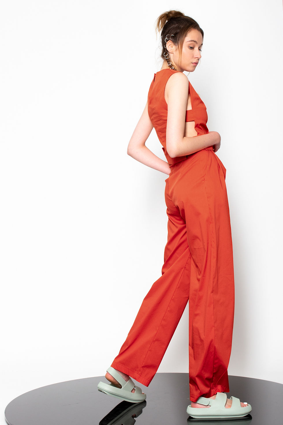 Thumbnail: Pleated high waist pants