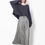Thumbnail: Maxi skirt with front pleats and side slits