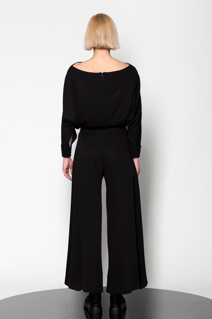 Thumbnail: Boat neck longsleeve jumpsuit