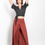 Thumbnail: Cross Front Mid-Waist Cropped Pants