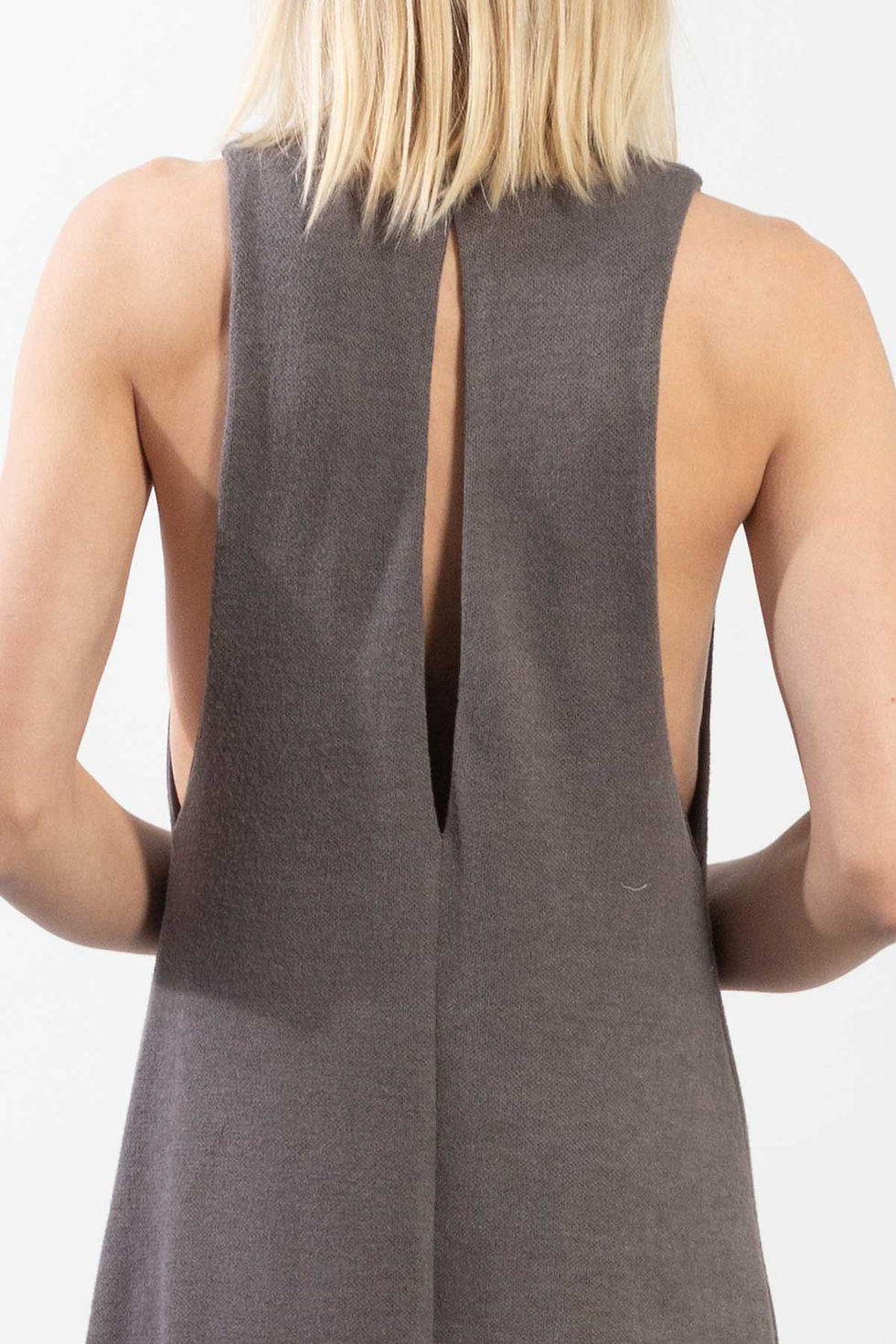 Thumbnail: Tricot Sleeveless Low Crotch Jumpsuit
