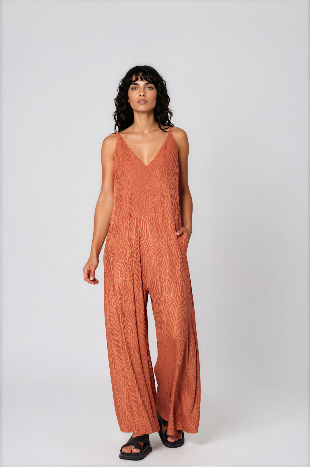 Adjustable Tie-Back Jumpsuit