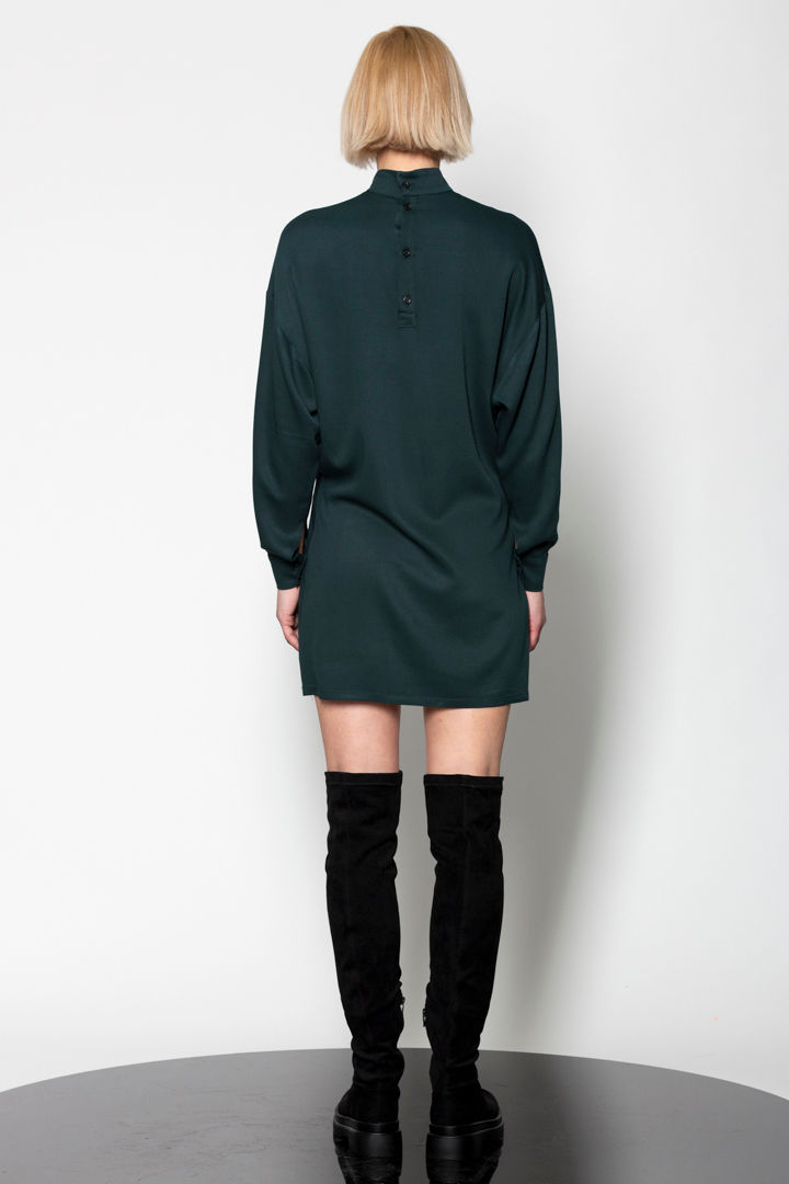 Thumbnail: turtleneck long sleeve mini dress