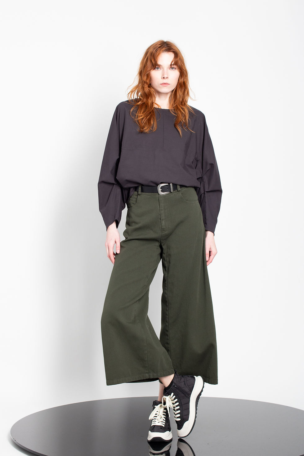 Thumbnail: Kimono Sleeves Lyocell Poplin Top