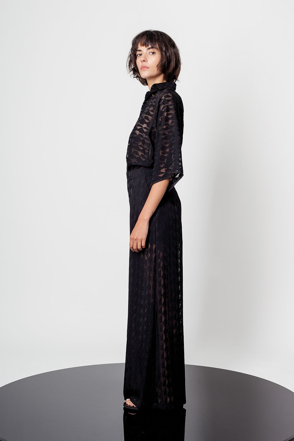 Thumbnail: Transparent devore shirt