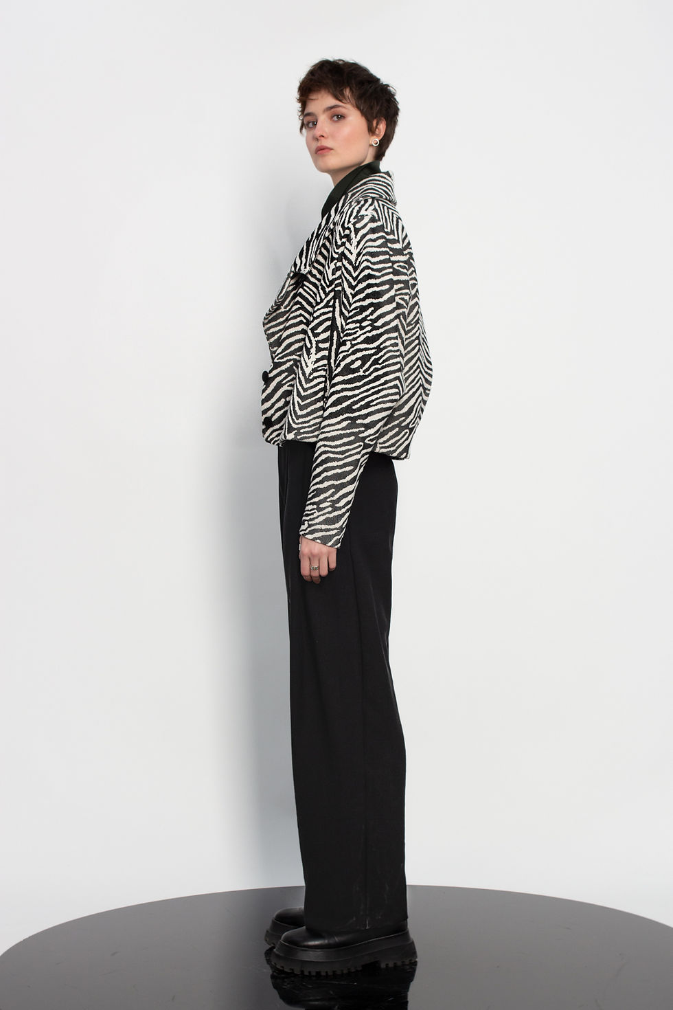 Thumbnail: Wide leg pleated pants