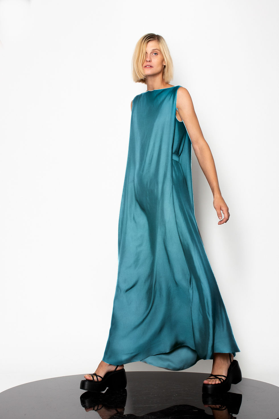 Thumbnail: Oversize bateau neck maxi dress