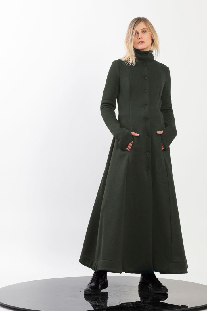 Thumbnail: Princess cut jersey coat