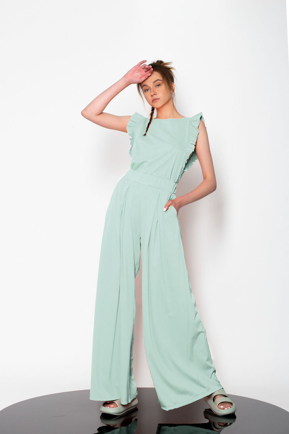 Thumbnail: Ruffled jersey top