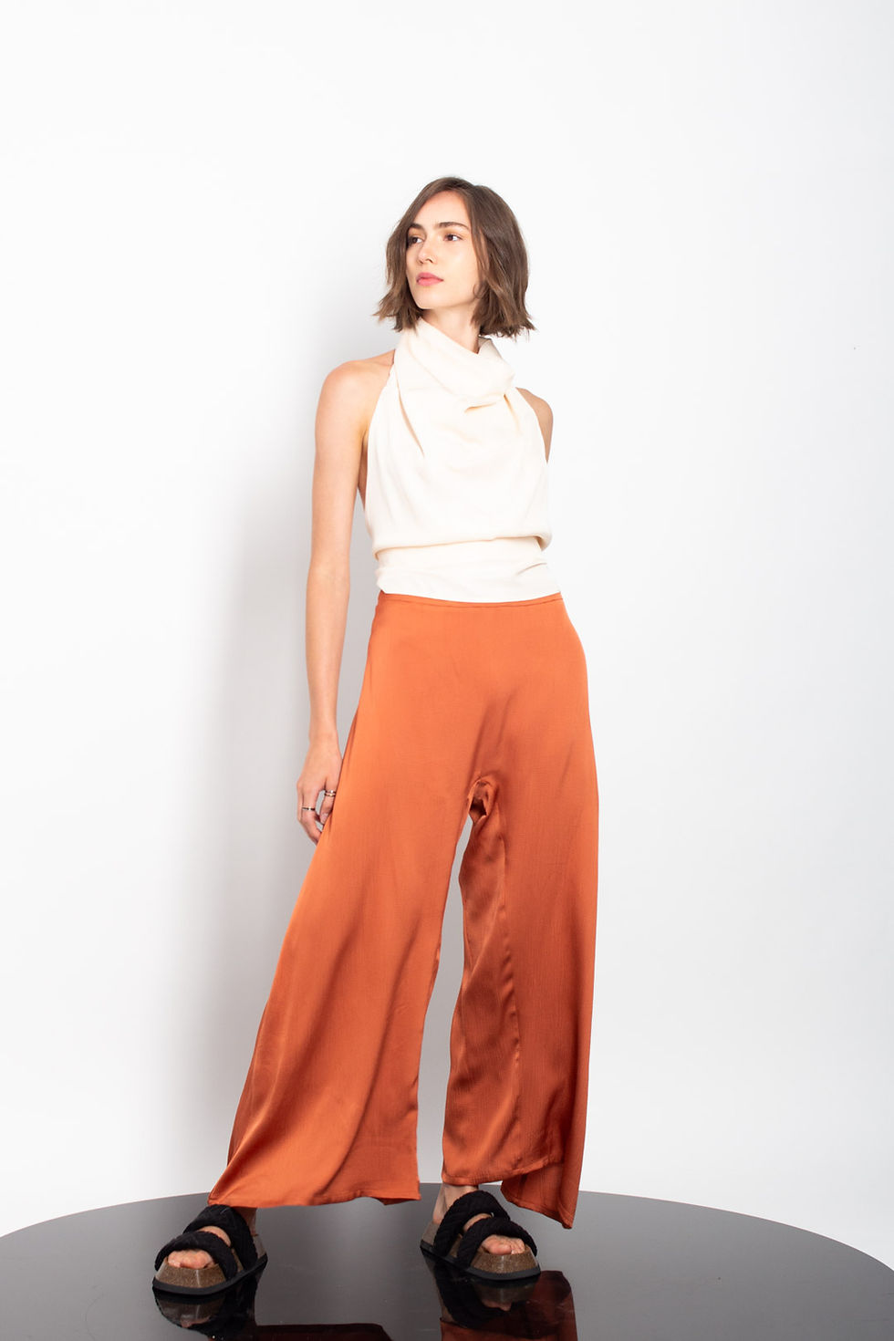Backless Top with tie ups