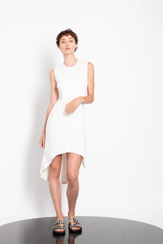 midi a line dress casual Livia One Shoulder Lace Ruffle Mini Dress