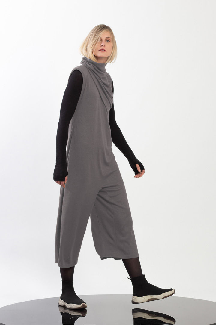 Tricot low crotch jumpsuit