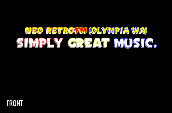 Neo Retro FM Oly WA hoodie front 1.gif