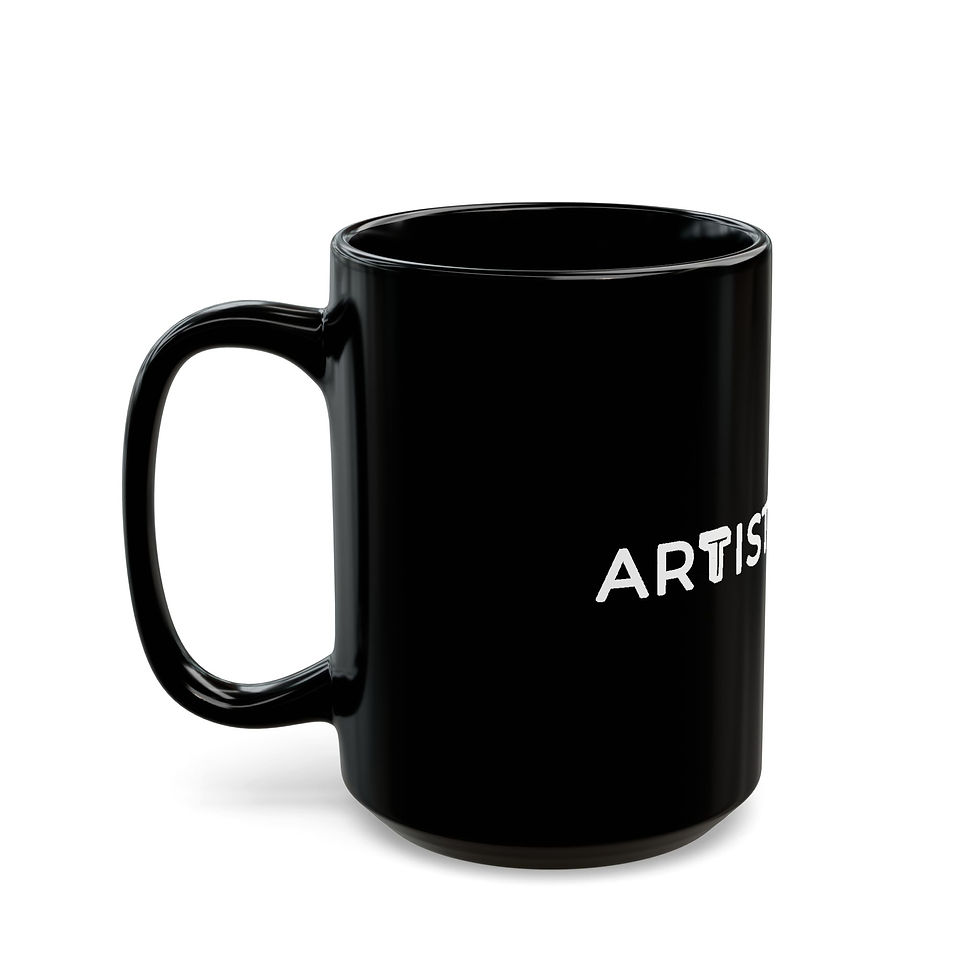 Thumbnail: Black Ceramic Mug – The Artist Identity Mug (11oz, 15oz)