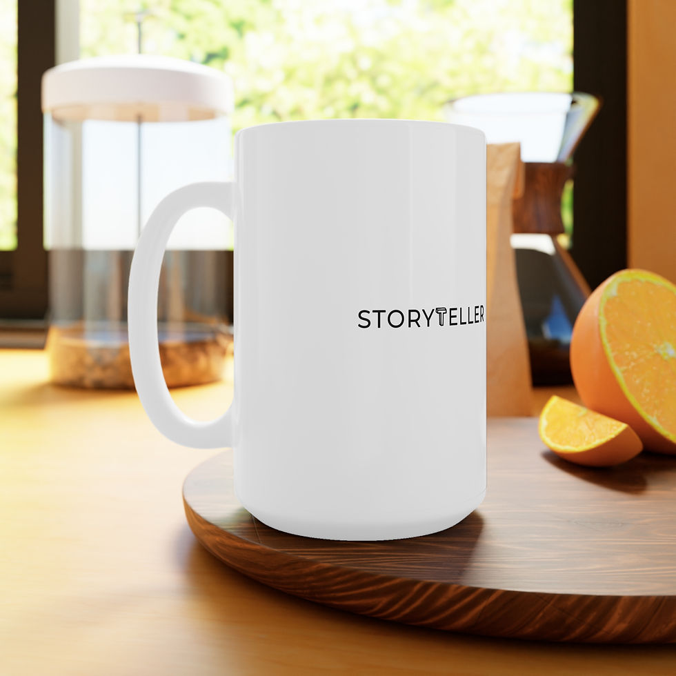 Thumbnail: White Ceramic Mug – The Storyteller Identity Mug (11oz, 15oz)
