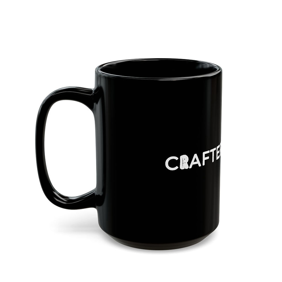 Thumbnail: Black Ceramic Mug – The Crafter Identity Mug (11oz, 15oz)