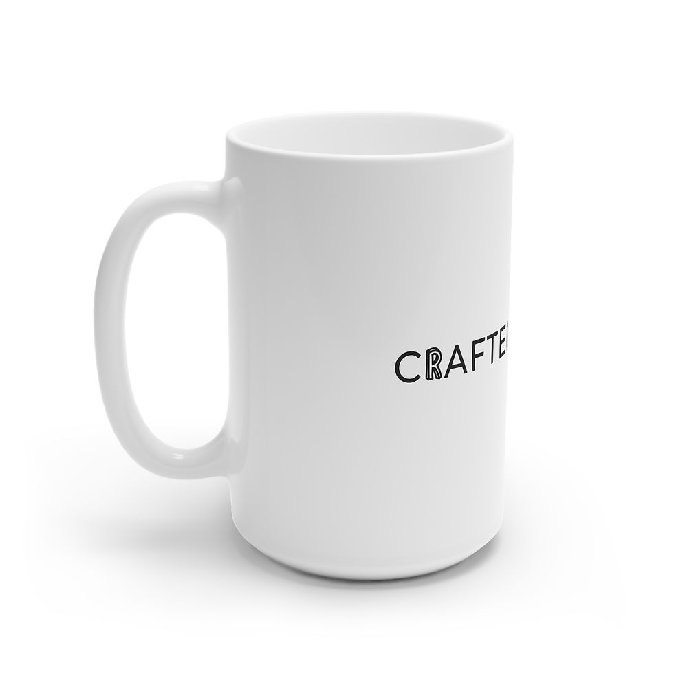 Thumbnail: White Ceramic Mug – The Crafter Identity Mug (11oz, 15oz)