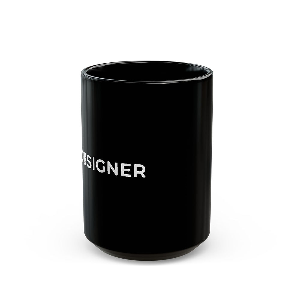 Thumbnail: Black Ceramic Mug – The Designer Identity Mug (11oz, 15oz)