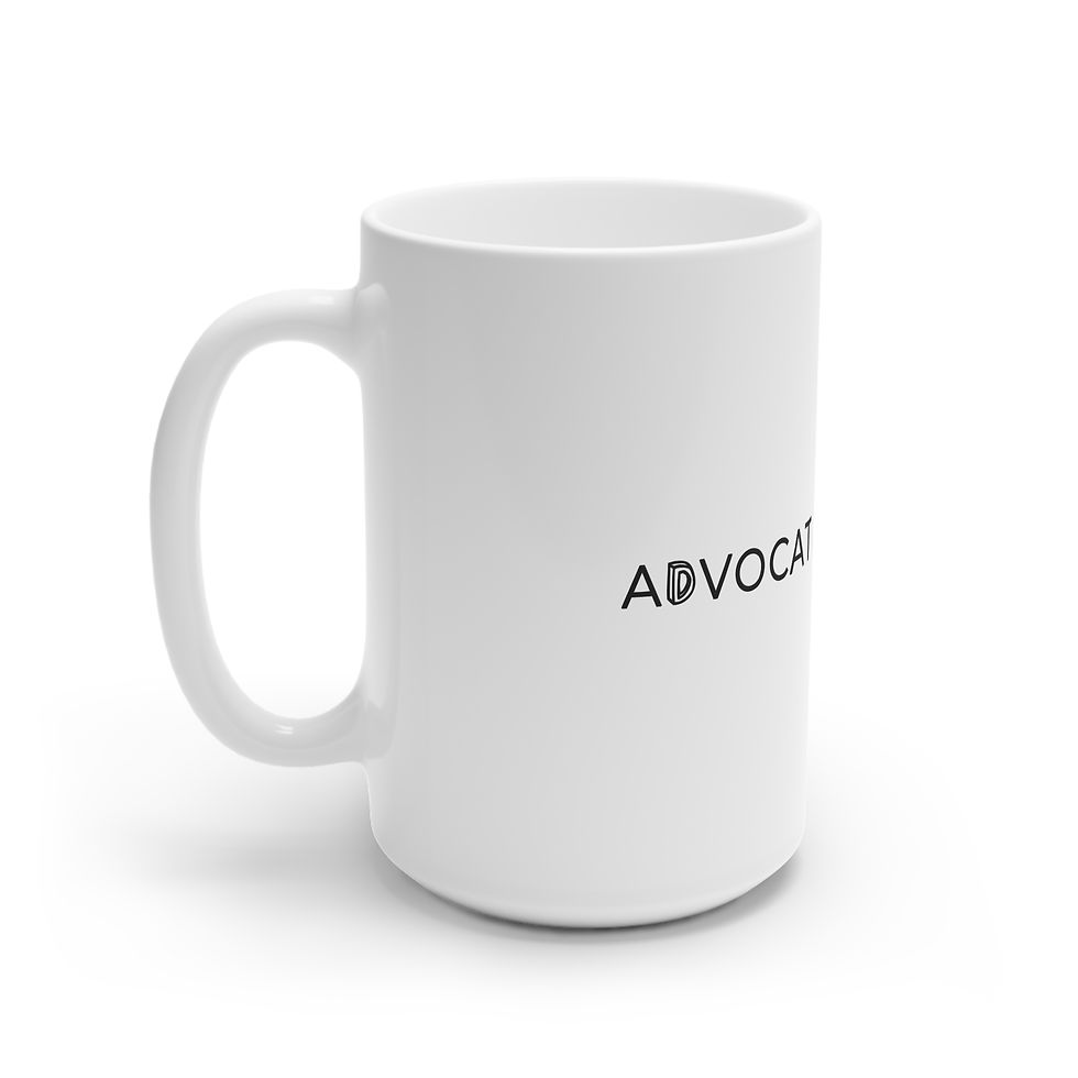 Thumbnail: White Ceramic Mug – The Advocate Identity Mug (11oz, 15oz)