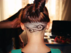 Hair tattoo
