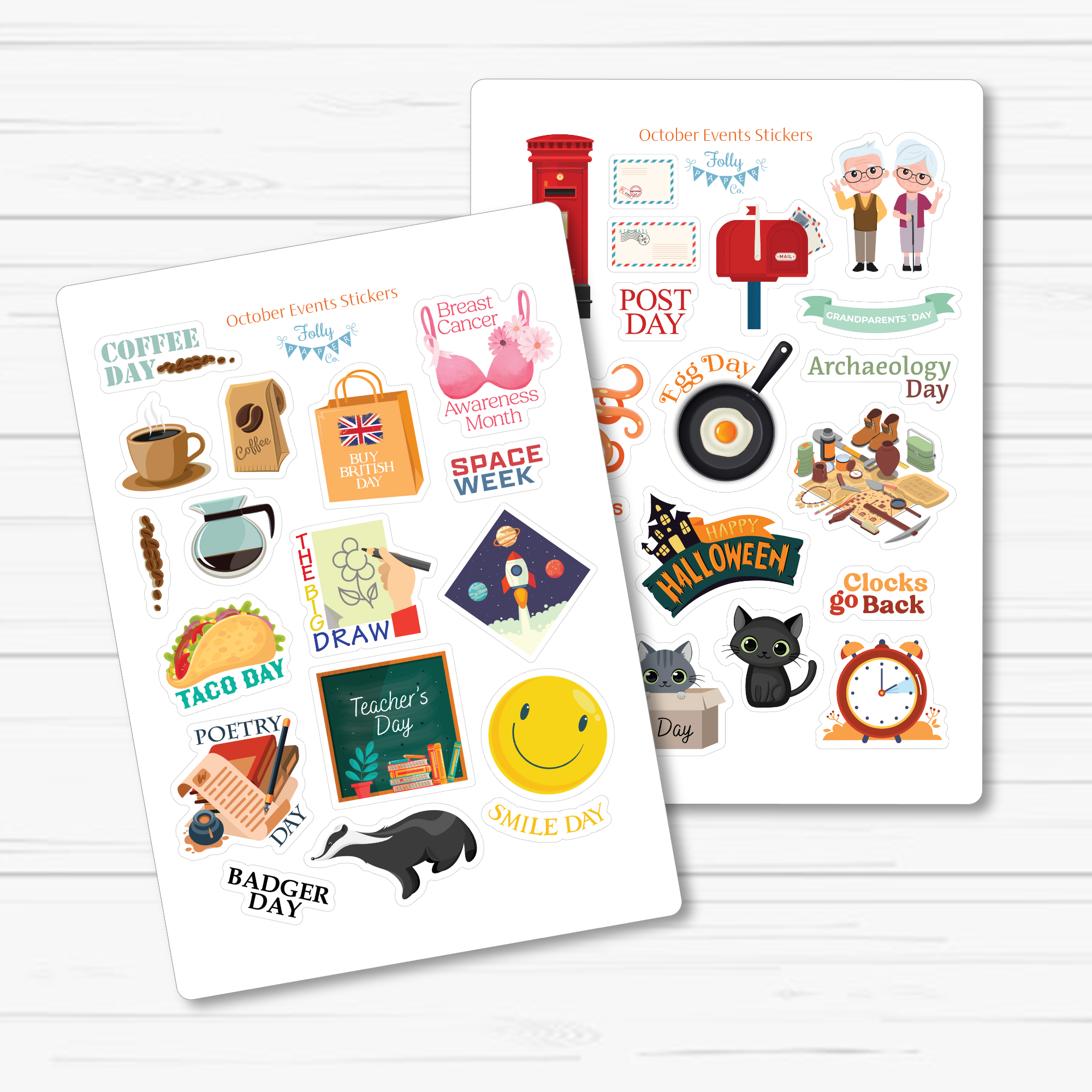 Calendar Monthly Sticker Kit