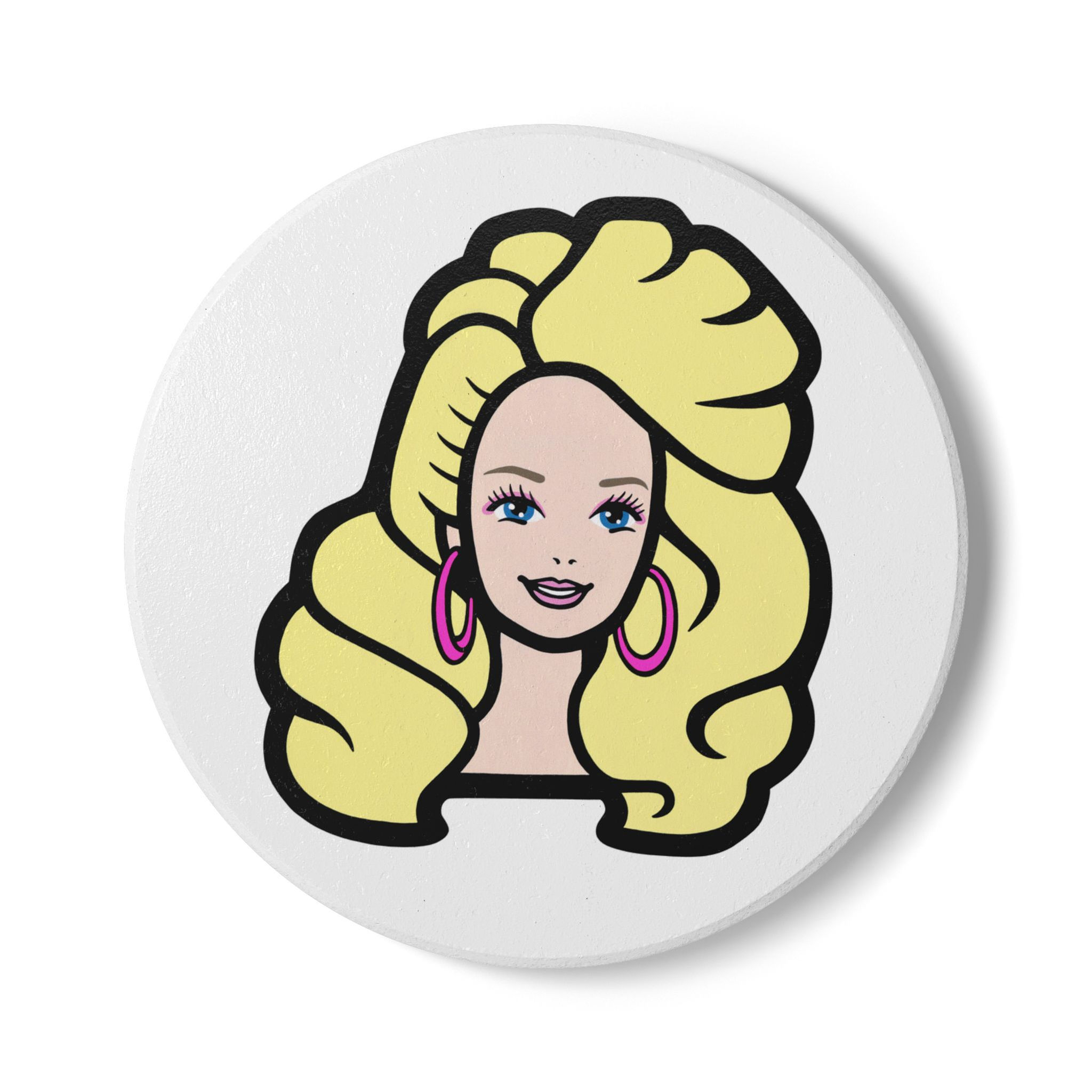 80s Girl Ceramic Coaster