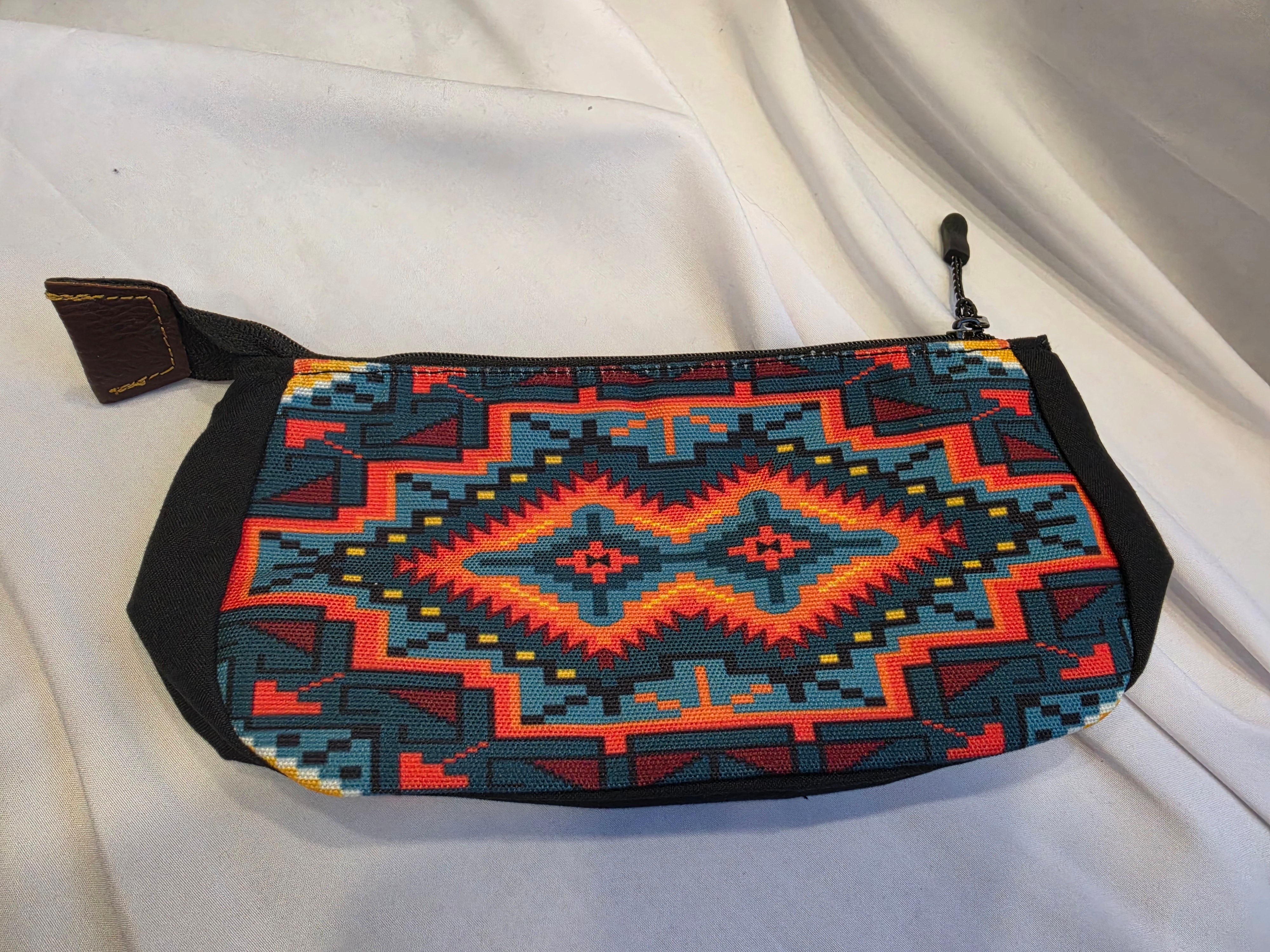 Digital Print Geometric Cosmetic Bag - 4 Patterns to Choose From